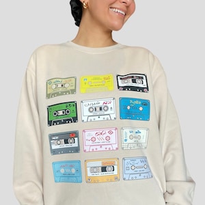 Unisex Arabic Cassette Collection Crewneck