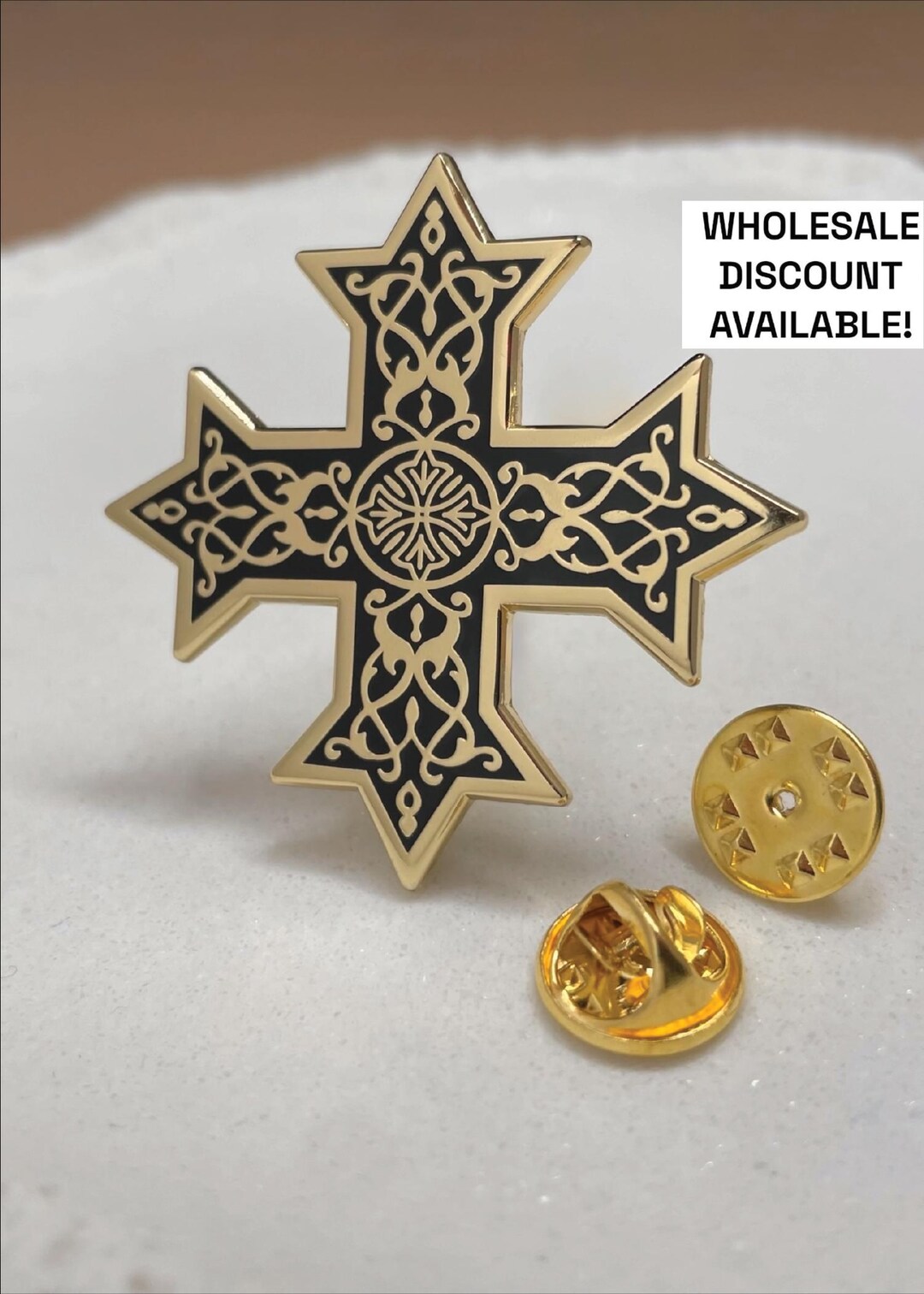 Croos Pin Classic Coptic Cross Pin - Etsy
