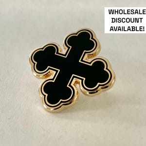 Round Coptic Cross Pin