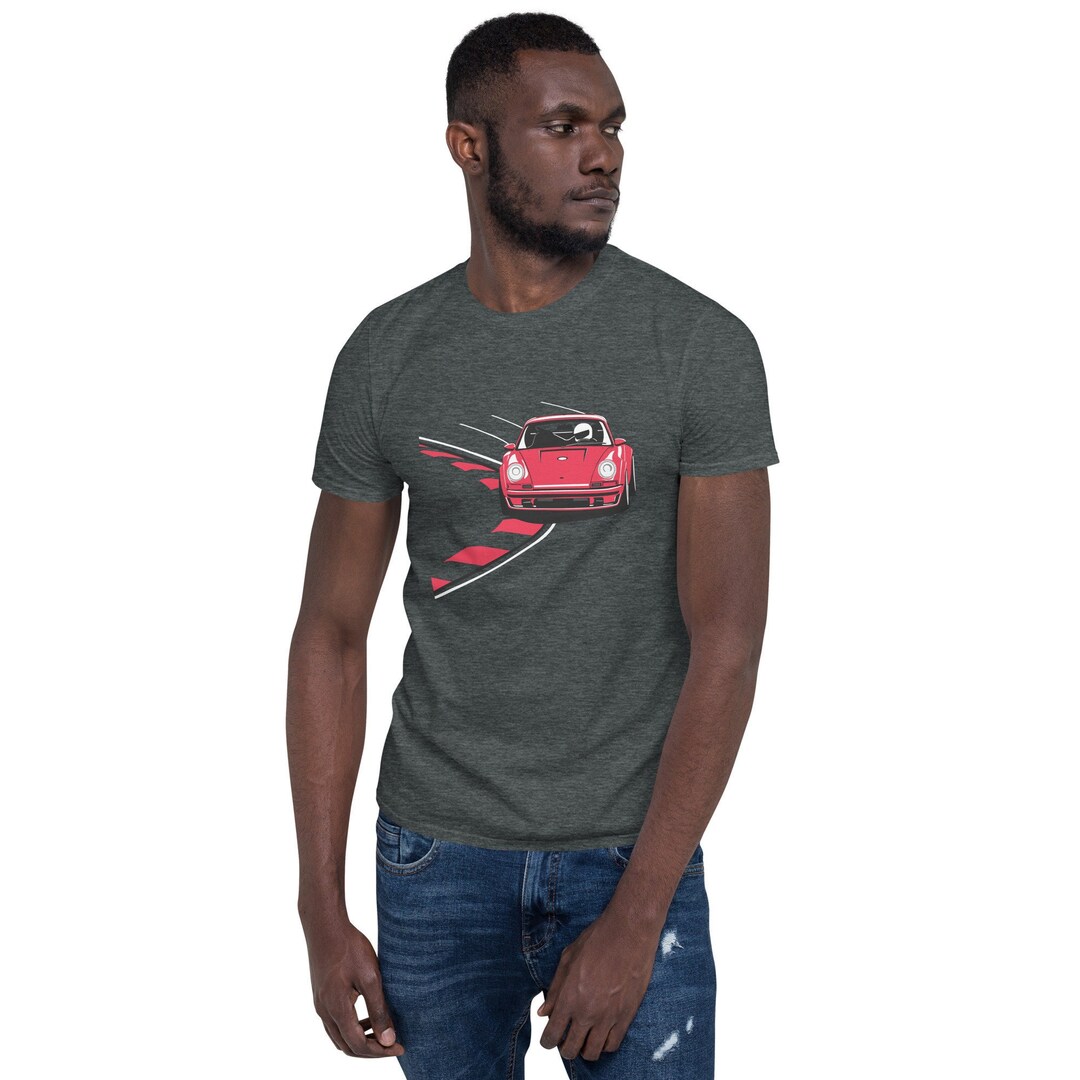Track Day Racing Shirts, Classic Car Enthusiast Shirts With Red Race