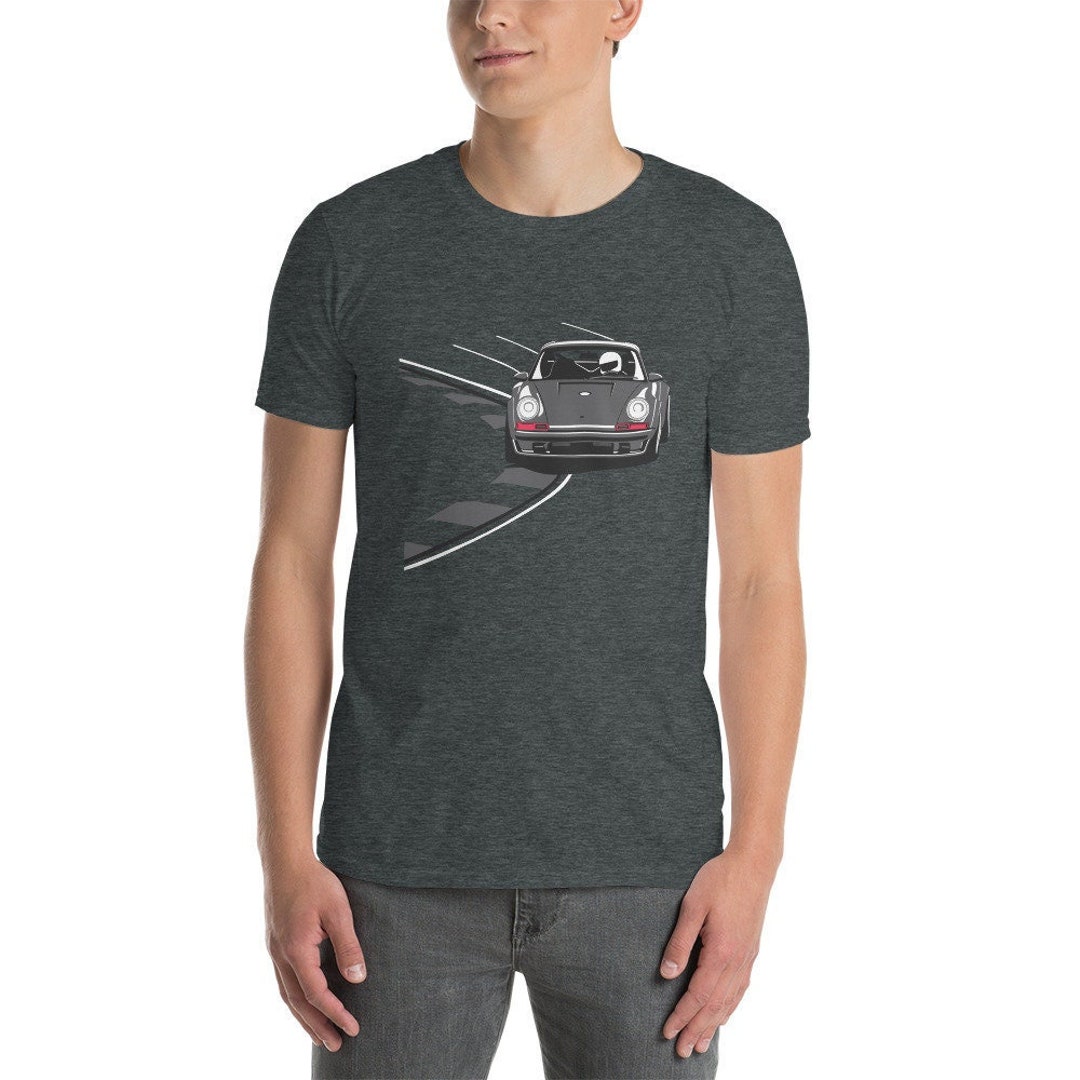 Track Day Racing Shirts, Classic Car Enthusiast Shirts With Gray Race