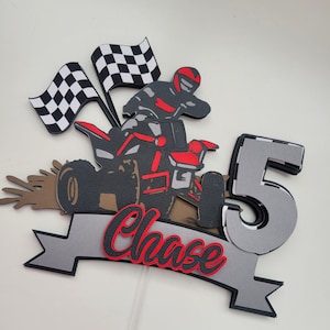 Quad Cake Topper, ATV QUAD cake Topper, 4 Wheeler Cake Topper, Extreme Sport, Racing four wheeler, ATV Quad Birthday Party