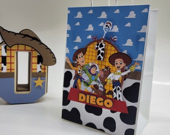 Toy Story Party Favor Bags, Personalized Gift Bags, Handmade Decorations