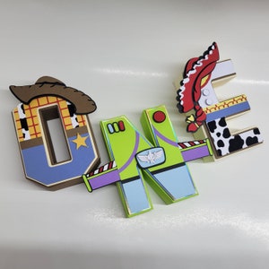 Toy Story 3D letters, Three-dimensional Toy Story Letters, Toy Story Birthday, Toy Story Party, Custom 3d letters,Toy Story party decoration