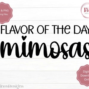 Sapore del giorno Mimosas SVG, Mimosa SVG, Brunch, Mimosas, Brunch SVG, Giornata delle ragazze, Brunch domenicale, Sapore del giorno Svg, Sapore Svg
