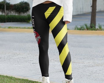 Retro Ghostly Adventure Leggings: Supernatural Nostalgia Halloween Style
