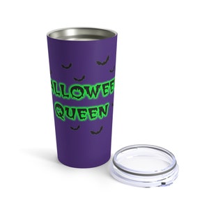 Halloween Queen Ringneck 20oz Tumbler, Goth, Spooky, Halloween Travel Mug, Horror