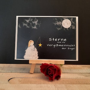 Karte "Sterne sind die Vergissmeinnicht der Engel"