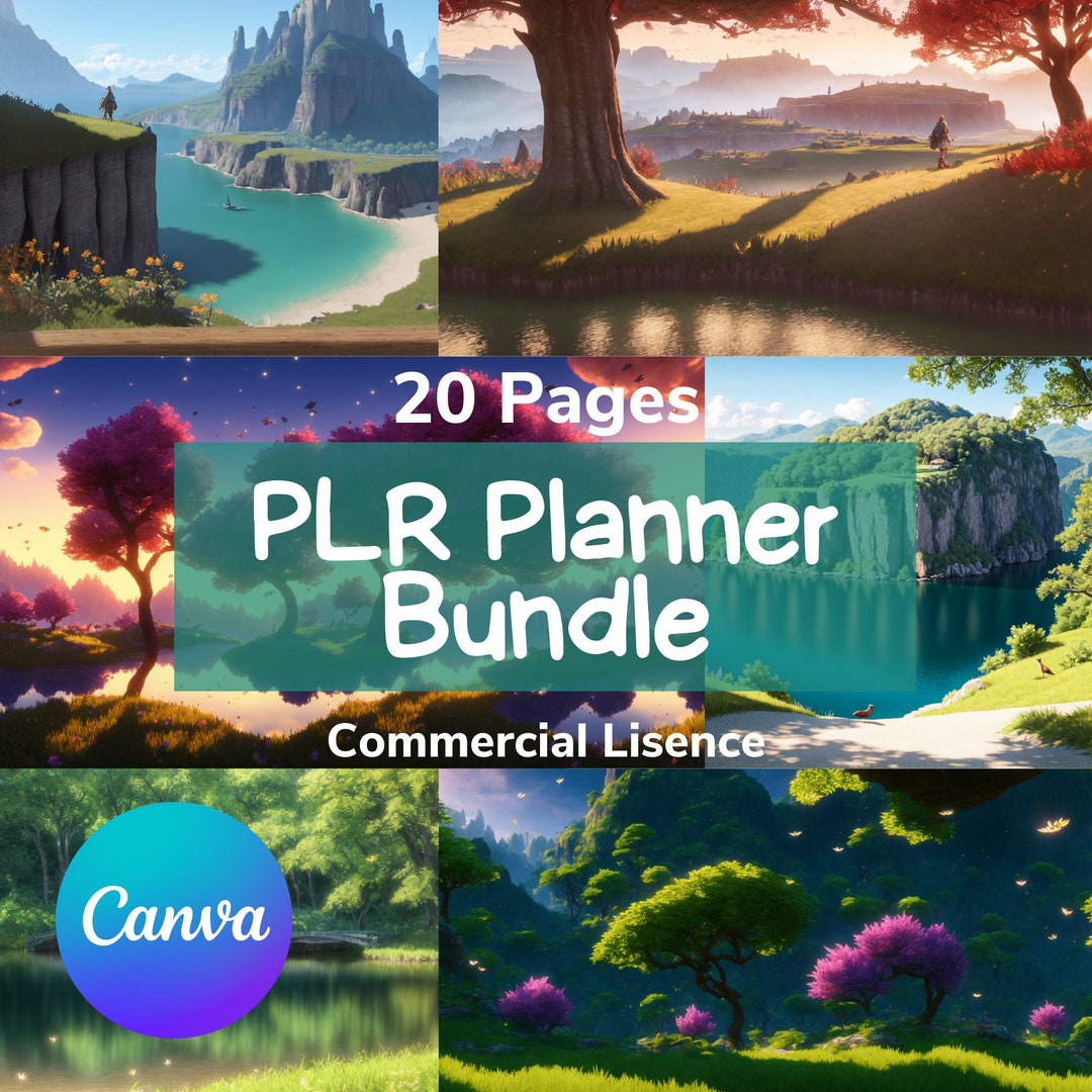 Plr Goal Planner Editable Canva Planner Template PLR Bundle Etsy