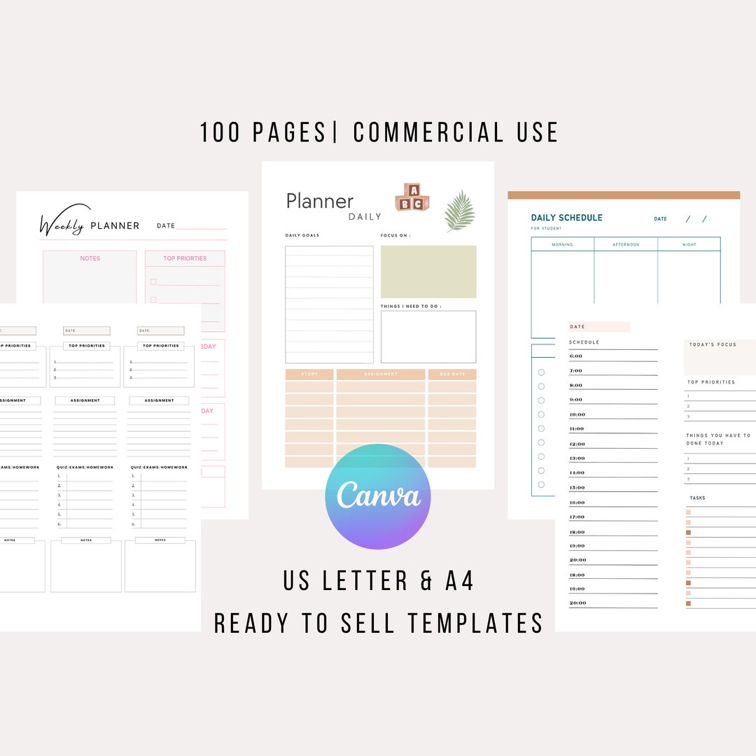 Ultimate Plr Planner Bundle 2, Ready to Sell Editable on Canva - Etsy