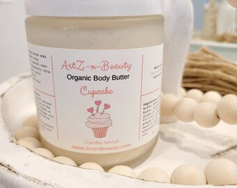 Cupcake Body Butter | Organic | Whipped | Neroli Oil & Vanilla | Nourishing