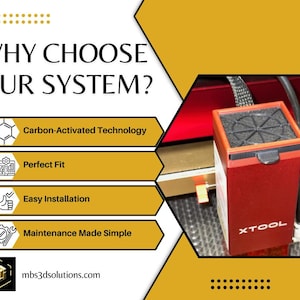 xTool D1 and D1 Pro 20-Watt Fresh Air Vent Filter System