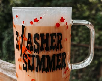 Slasher Summer glass mug