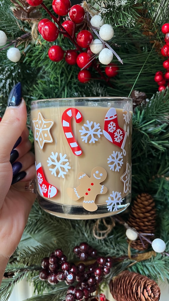 Christmas sweets glass mug