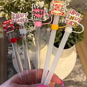 bookish smut straw topper