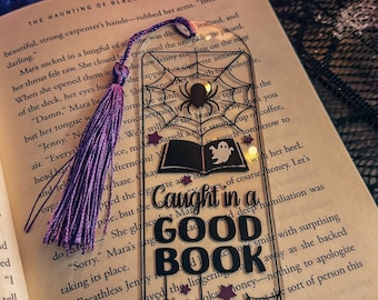 Spooky book reader bookmark