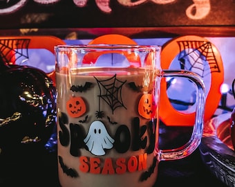 SPOOKY SEASON Halloween glass mug