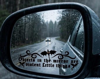 Dragon car mirror decal