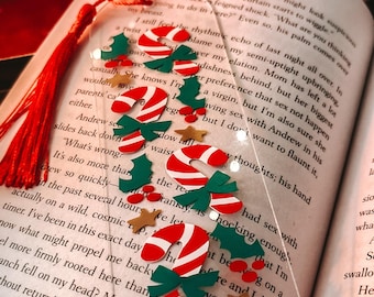 Candy cane bookmark