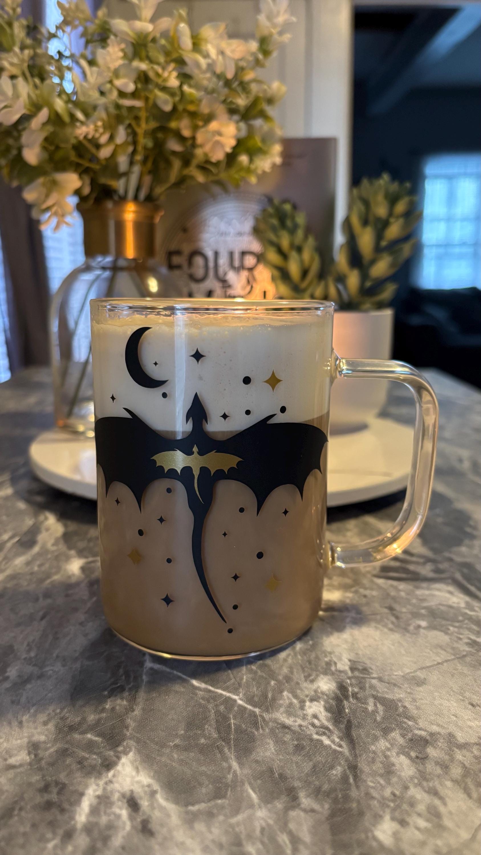 violent little thing dragon glass mug