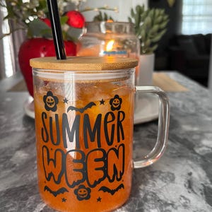 summerween glass mug
