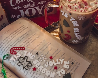 Tis the season matching mug and bookmark set