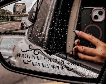 Spooky bats mirror decal