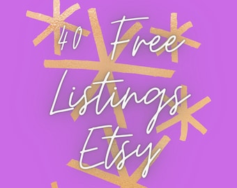 Etsy Free 40 listing, Free Listing, 40 Free Listing, How to Get 40 Free Listing How to Get 40 Free items, Earn 40 Free Listing, Free Sign Up