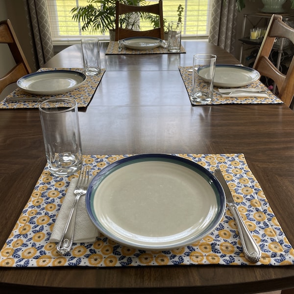 Fabric Placemats Etsy