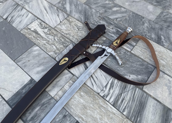 Handmade Gift The Wheel of Time Heron-Mark Sword, Tam al'Thor & Rand al'Thor Sword with Scabbard Best Anniversary Gift for Husband, Him, Men