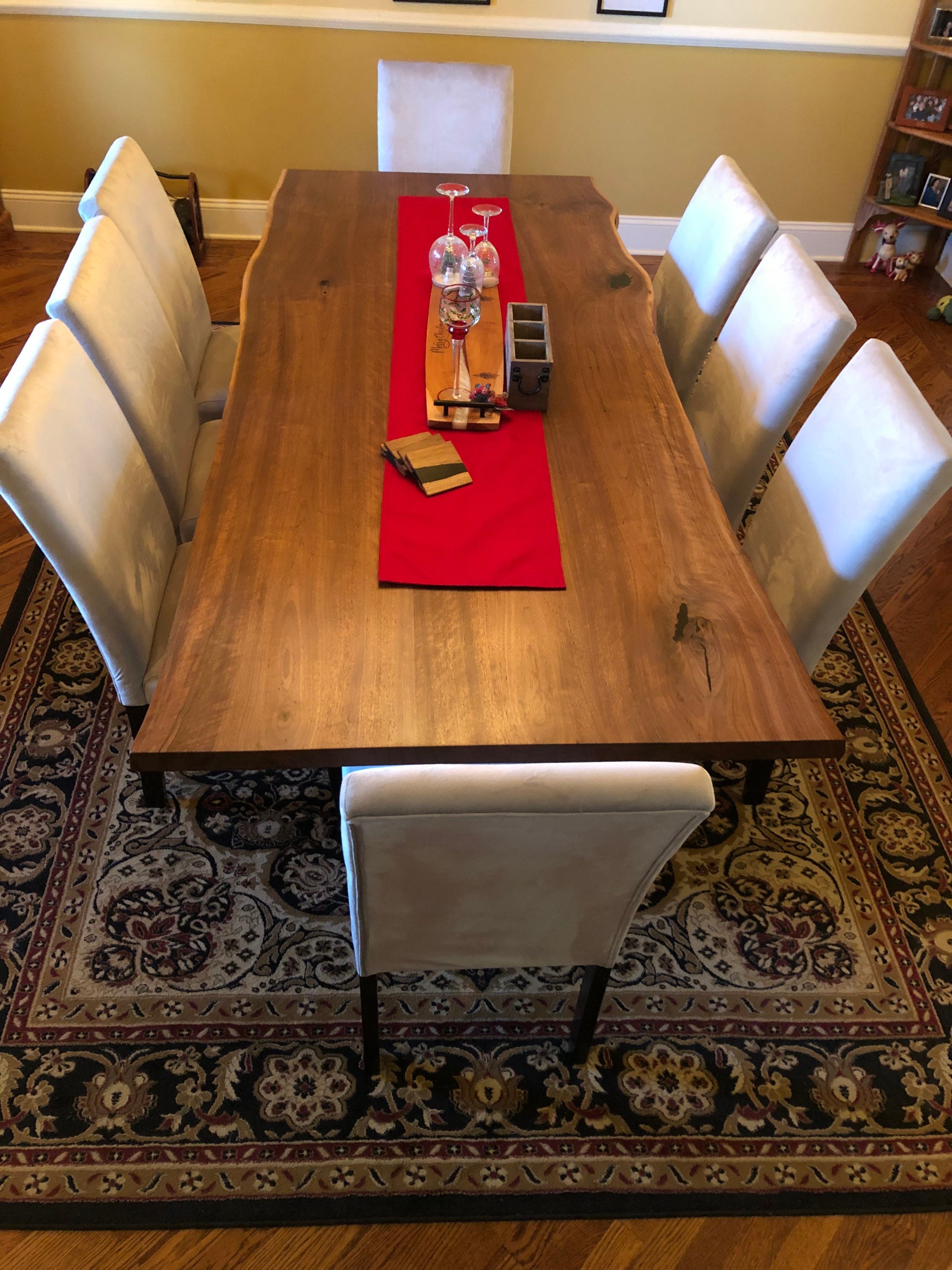 Black Walnut Live Edge Dining Table - Etsy