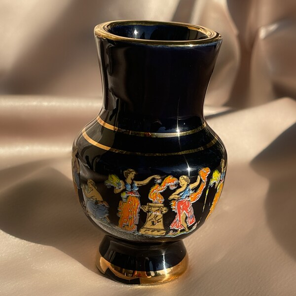Hand Made in Greece 24k Gold Vase Etsy