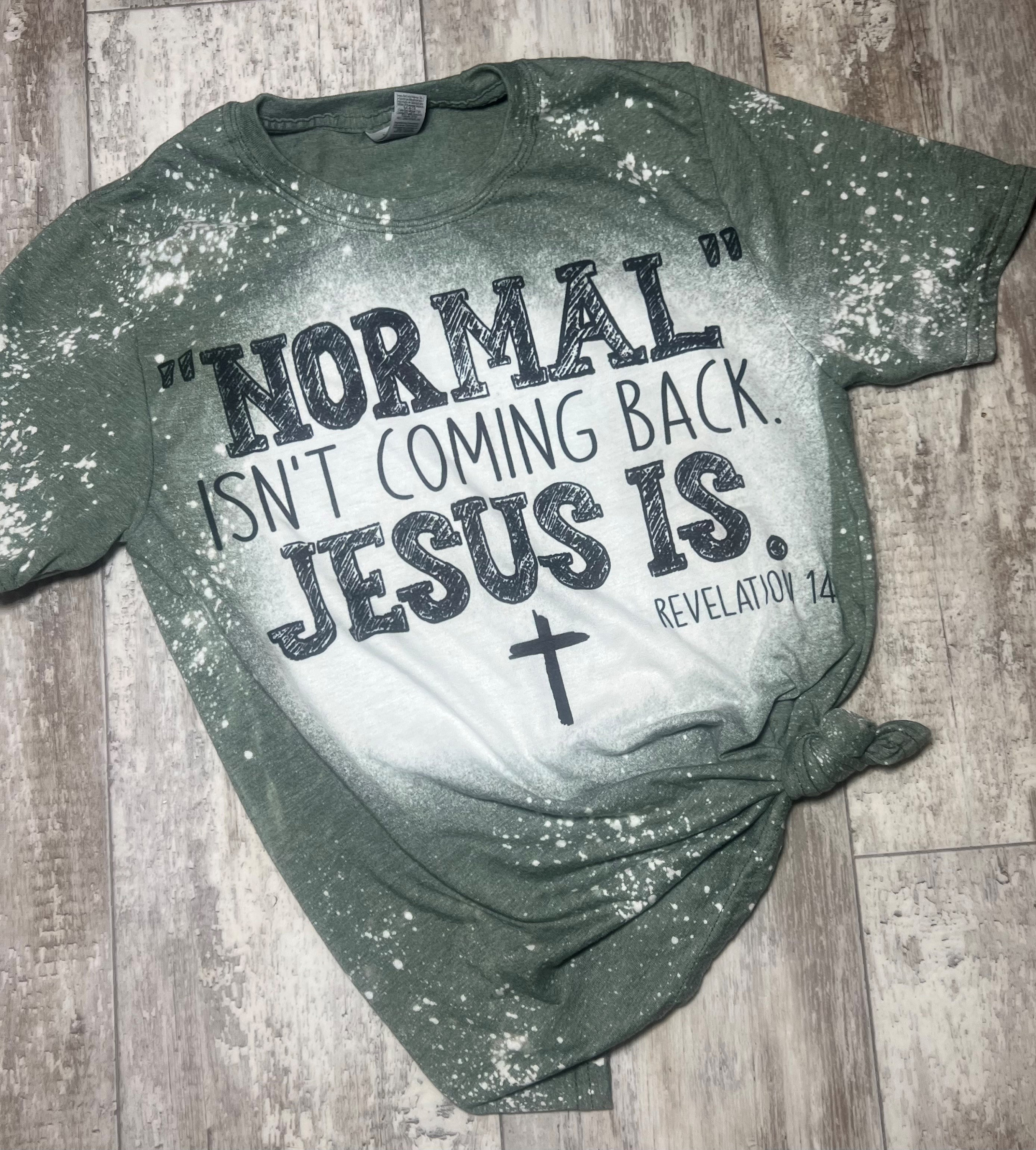 Buy Normal Isn't Coming Back, Jesus is Tee Online in India - Etsy
