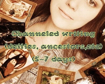 Channeled message from your deity, ancestors or guides (5-7 days)