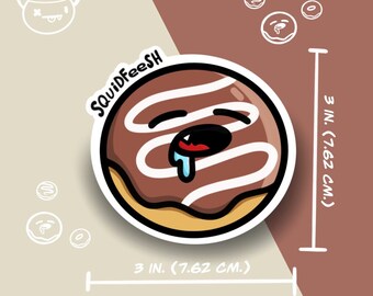 Chocolate Swirl Donut - Sticker