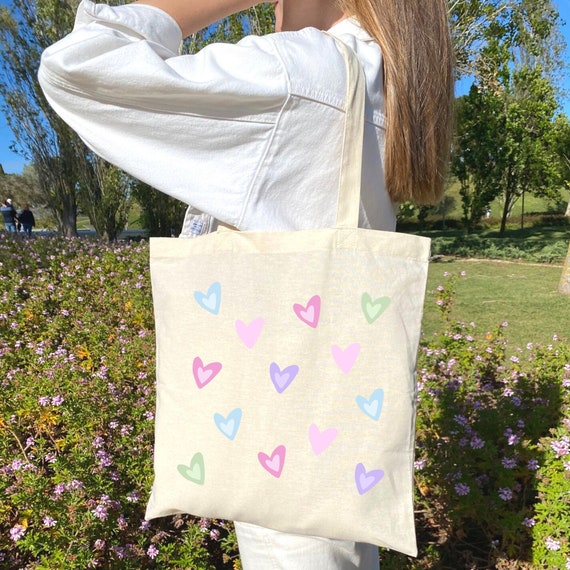 Hearts Tote Bag Y2k Tote Bag Aesthetic Tote Bag Y2k Bag 