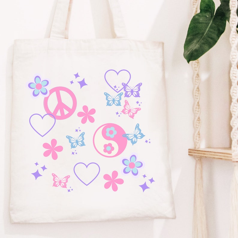 y2k tote bag, coconut girl tote bag, preppy tote bag, y2k accessories, tote bag summer, tote bag aesthetic, y2k bag, y2k girly, y2k gifts image 4