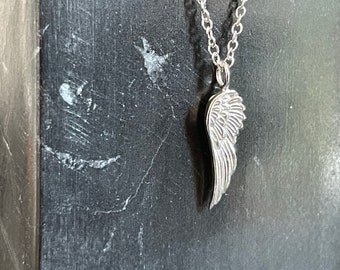 Angel Wing - 925 Sterling Silver Plain Necklace Boxed