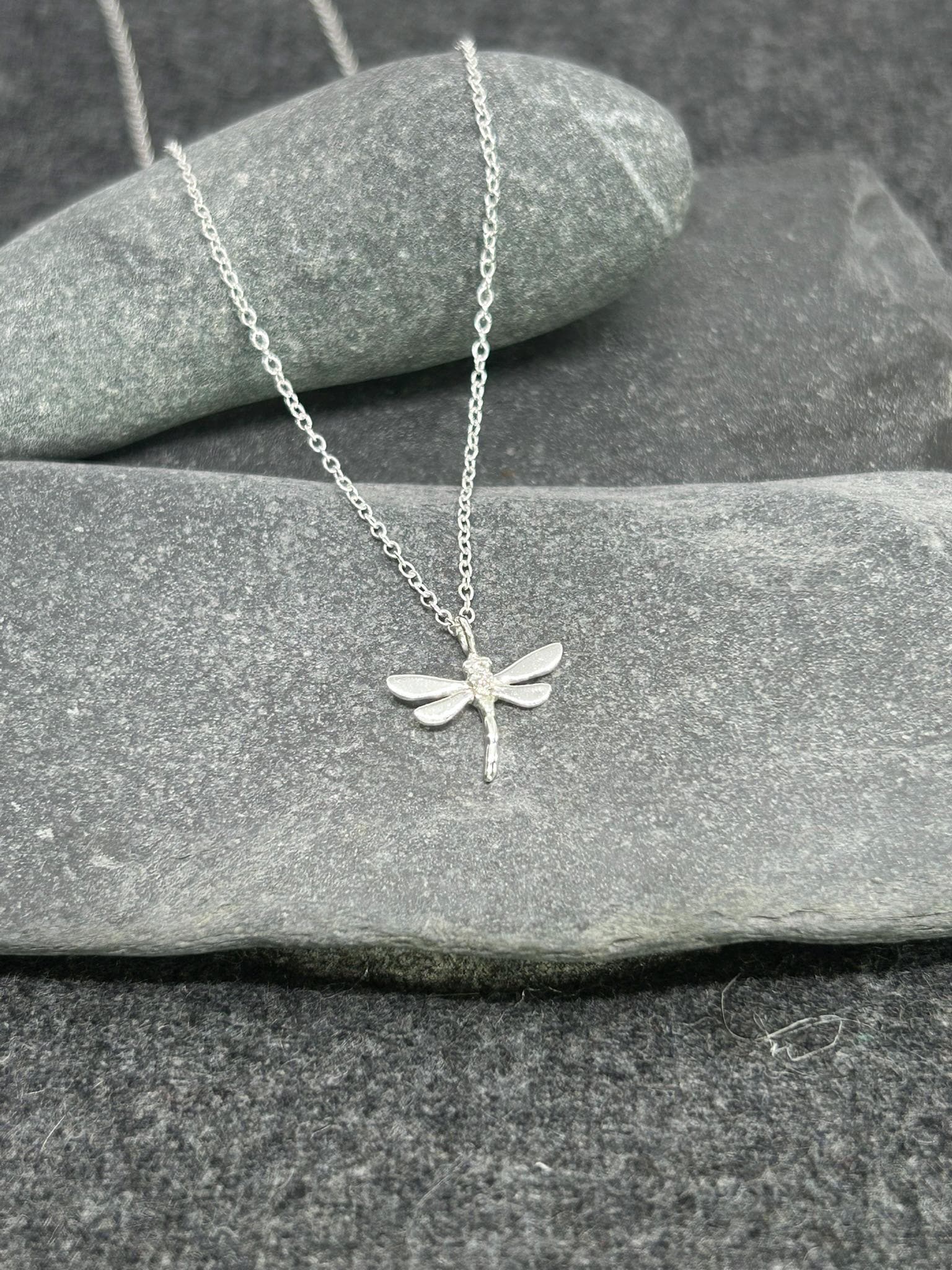 Gold Plated Sterling Silver Dragonfly Necklace | Affordable - Martha Jackson - View #13