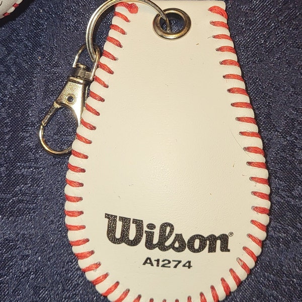 Leather Baseball key-chains