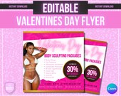 Beauty flyer, editable body sculpting flyer, body contouring flyer, Customizable Flyer, Beauty Template, Premade Flyer