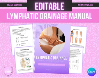 Edytowalny masaż limfatyczny Manual, MLD, ręczny drenaż limfatyczny, modelowanie ciała, wlot, masaż drenażu limfatycznego, modelowanie ciała