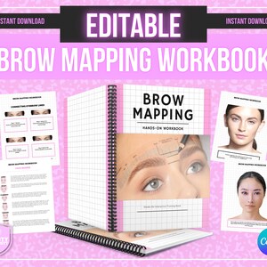 Mapping Practice, Microblading Practice, Brow Mapping, PMU Training, PMU, Brow Practice Forms, Microblading