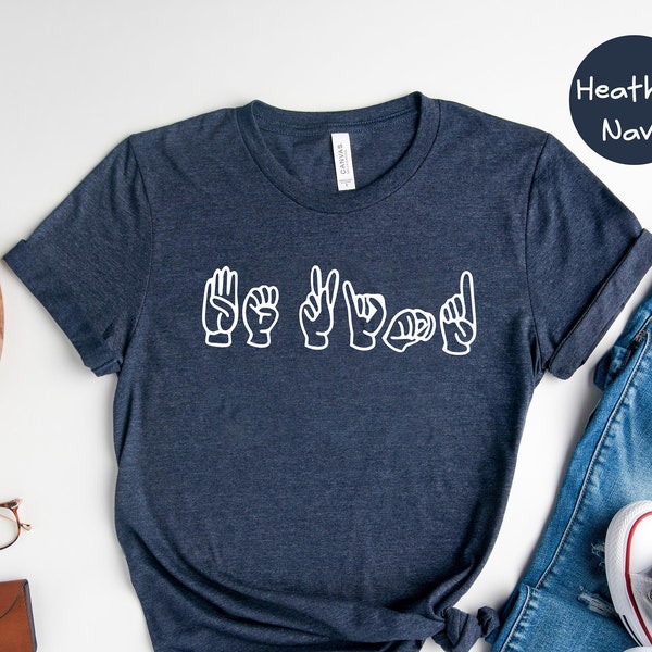 Sign Language Shirt - Etsy