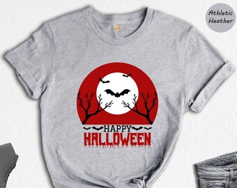 Happy Halloween Shirt, Spooky Season Shirt, Halloween Party Tee, Spooky Bat T-Shirt, Halloween Sweatshirt, Scary Halloween Tee