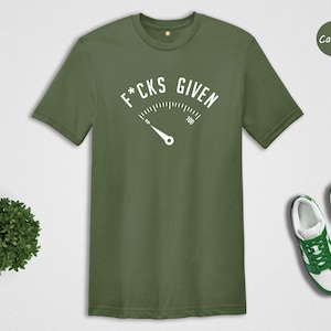 Zero F*cks Given T-Shirt: Funny Sarcastic Tee