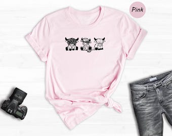 Cute Cow Shirt, Cow Lover Shirt, Country Girl Shirt, Farm Girl Shirt, Crazy Heifer T-Shirt, Farming Shirt, Cow Owner Tee, Emo Cow Shirt