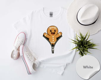 Funny Gingerbread Christmas Shirt, Cute Holiday Cookie T-Shirt