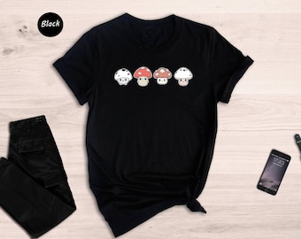 Cute Mushroom Shirt, Plant Shirts, Mushroom Gift, Nature Lover Mushroom Tee,  Nature Shirt,  Goblincore Shirt, Aesthetic Mushroom Shirt