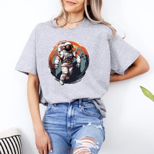 Astronaut Galaxy Shirt: Space Lover Tee